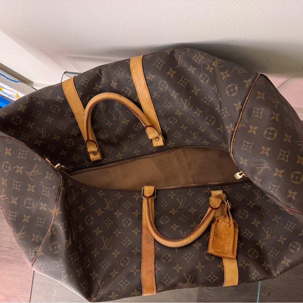 Vintage Louis Vuitton Brown Monogram Duffel Bag - Picture 10 of 11